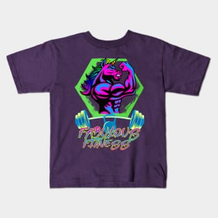 Fabulous Fitness Unicorn Pride Kids T-Shirt